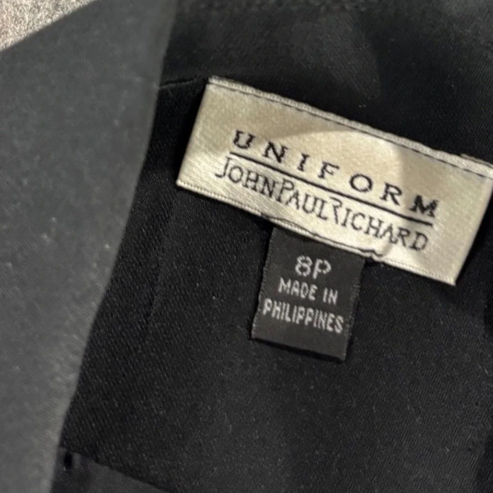 Uniform John Paul Richard Black Blazer Jacket Petite 8P 3 Button Professional